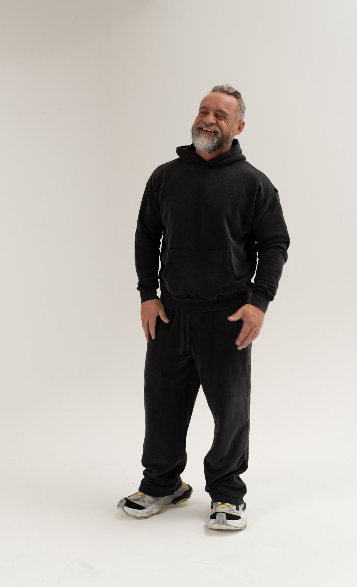 Vintage Washed Tracksuit Black