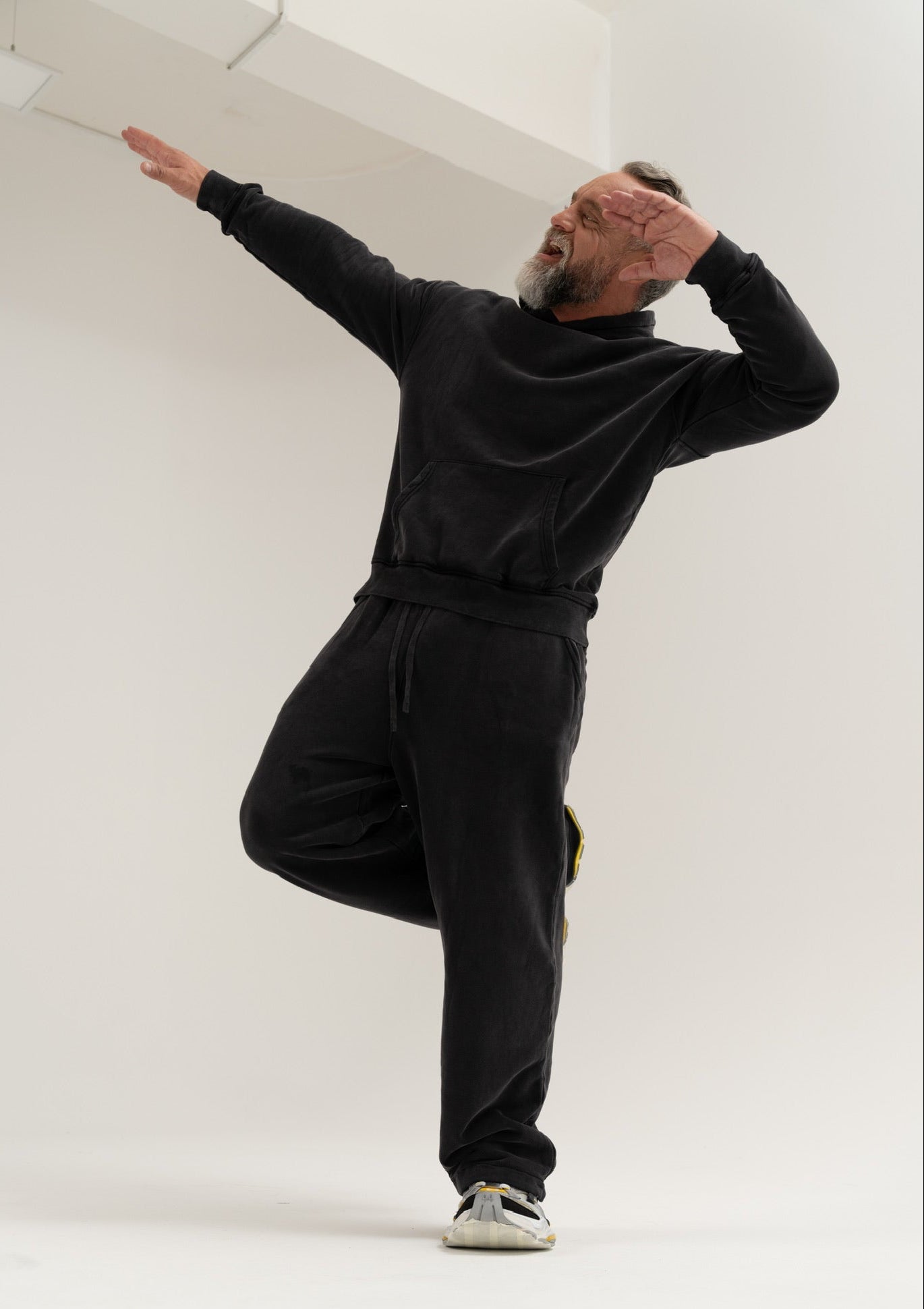 Vintage Washed Tracksuit Black