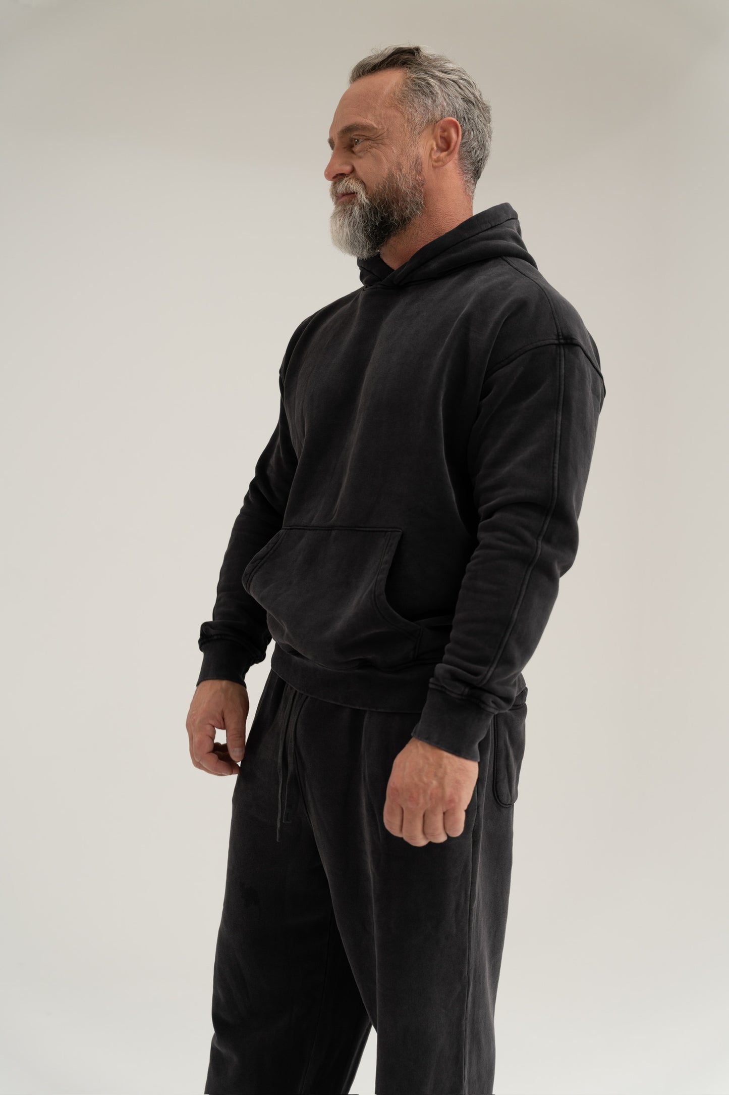 Vintage Washed Tracksuit Black