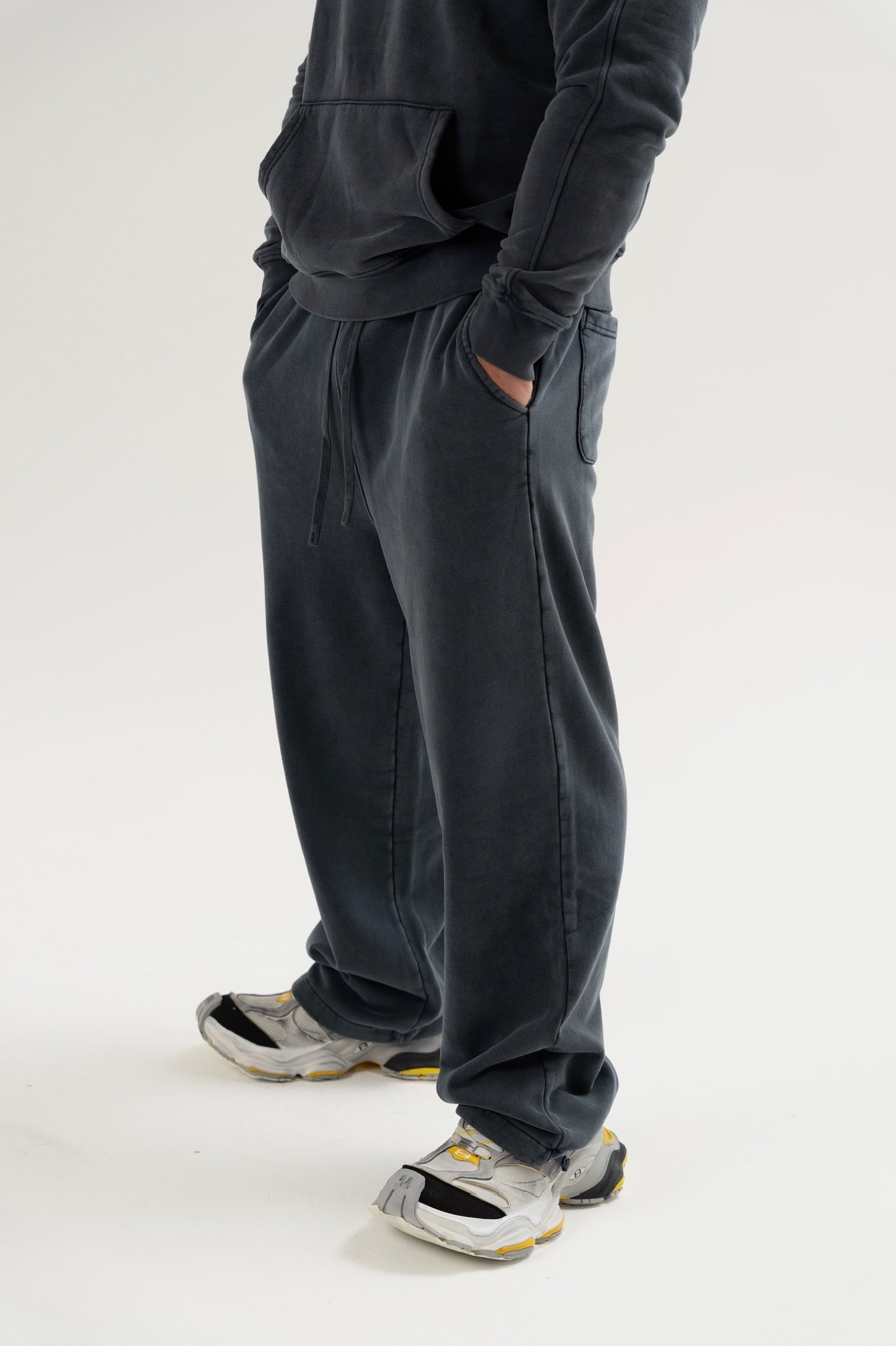 Vintage Washed Tracksuit Navy Blue